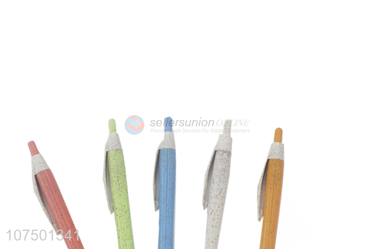 Contracted Design Press Type Ball Pen Plastic Ballpoint Pen