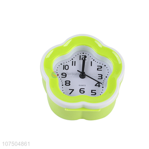 Best Price Flower Shape Quartz Alarm Clock Promotional Decorative Table Clock