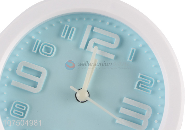 Wholesale Price Round Shape Plastic Bedside Quartz Alarm Clock