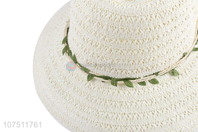 China factory beautiful ladie summer sun hat beach straw hat