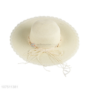 Custom graceful paper straw hat sun hat for ladies