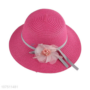 Factory price women summer paper straw hat sun hats bucket hat