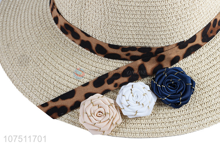 Factory direct sale stylish straw sun hat beach hat for women