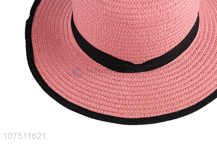 Low price graceful paper straw hat sun hat for children