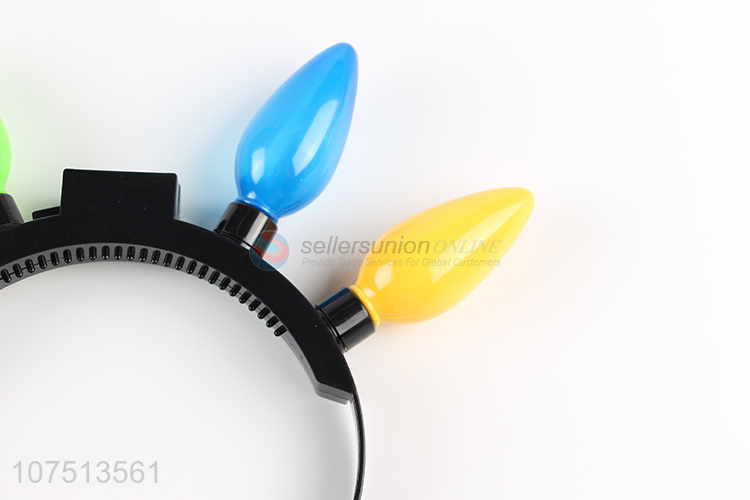 Wholesale novelty light up hair clasp blinking headband party favors