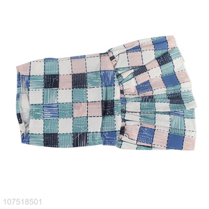 Custom dog clothes check pattern dog dress dog apparel