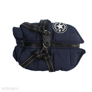 China manufacturer keep warm pet apparel dog jacket coat witg straps