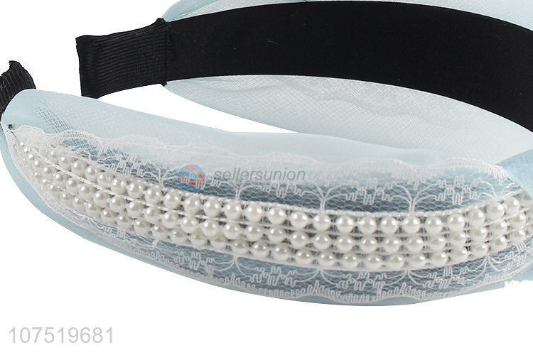 Best Selling Imitation Pearl Head Hoop Girls Hairband