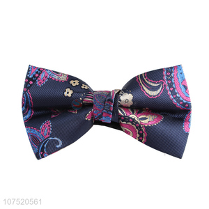 Hot sale trendy flower jacquard men's bow tie