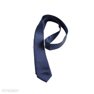 Wholesale solid color men's necktie polyester neckties