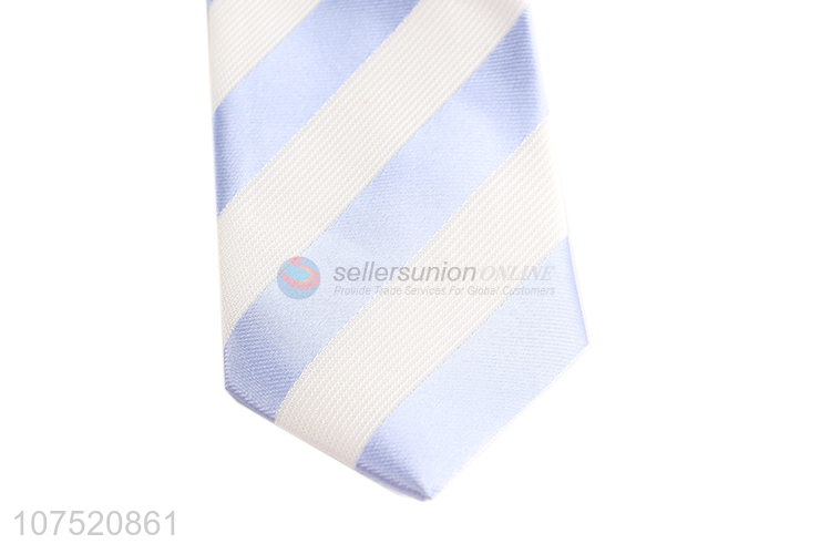 Hot selling diagonal stripe pattern polyester men neckties