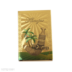 China factory durable waterproof gold foil poker cards