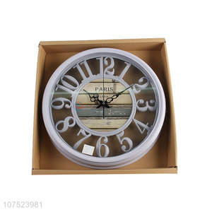 Hot sale home decoration living room wall clock creative silence hollowed-out wall clock