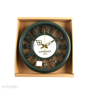 Most popular home decoration living room hollowed-out wall clock creative silence quartz clock