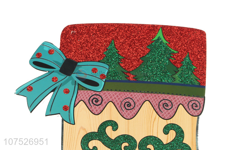 Custom Christmas Stocking Shape Christmas Decoration Sticker