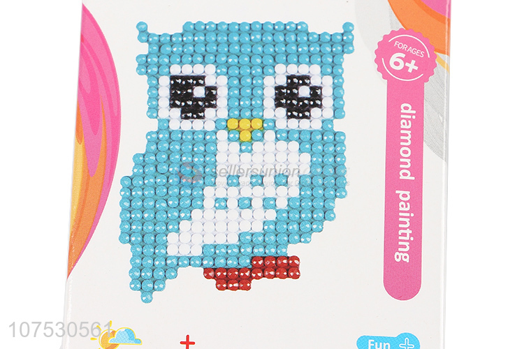 New arrival owl pattern kids puzzle toys diamond painting stickers