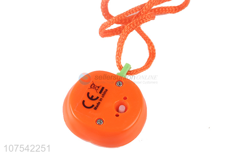 Customized Halloween Decoration Flashing Light Up Pumpkin Necklace