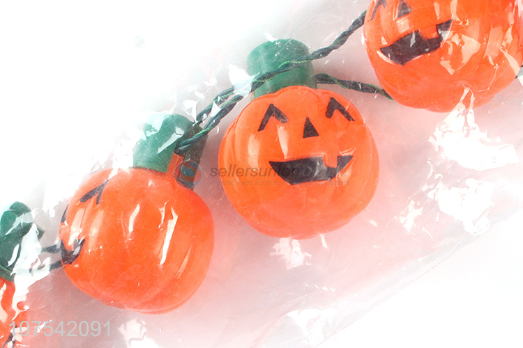 Factory Sales Light Up Flashing Pumpkin Necklace Party Supplies