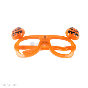 Wholesale Led Light Up Flashing Halloween Pumpkin Blinking Party Glasses