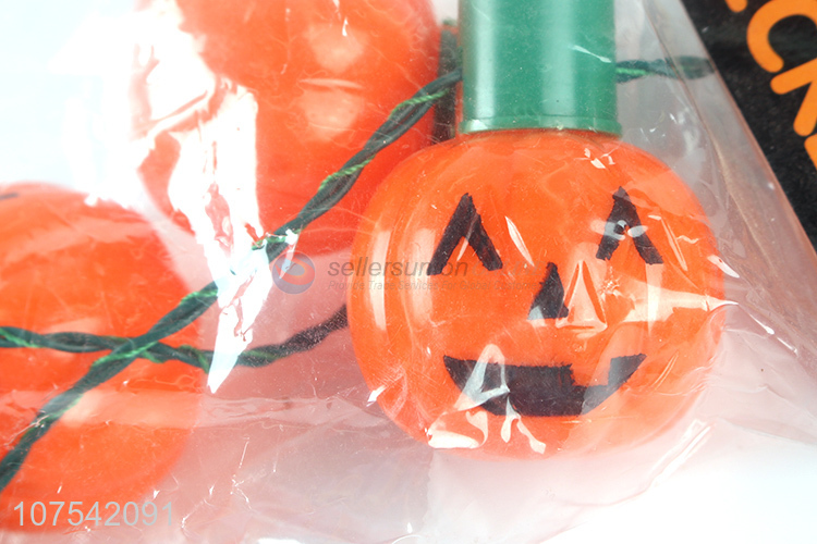 Factory Sales Light Up Flashing Pumpkin Necklace Party Supplies