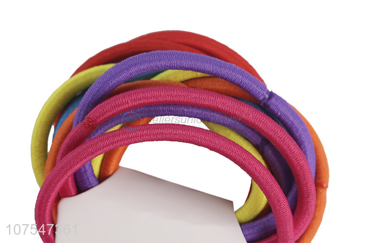 Wholesale Simple Hair Scrunchies Colorful Elastic Hair Rings