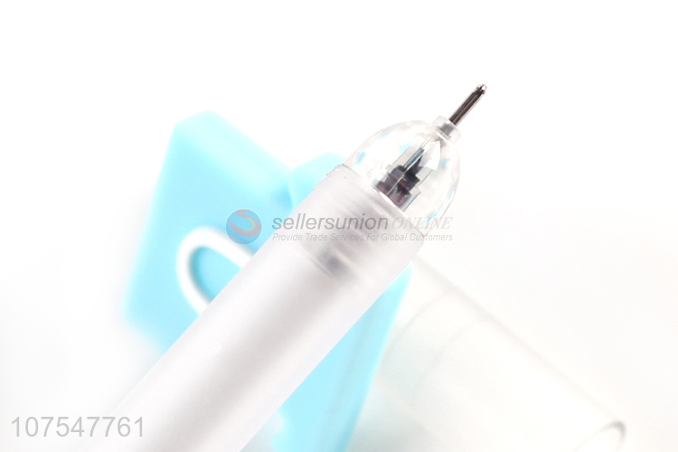 High quality letter Q plastic gel ink pen school office stationery