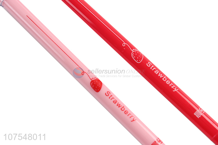 Best selling strawberry scented plastic gel ink pen for students