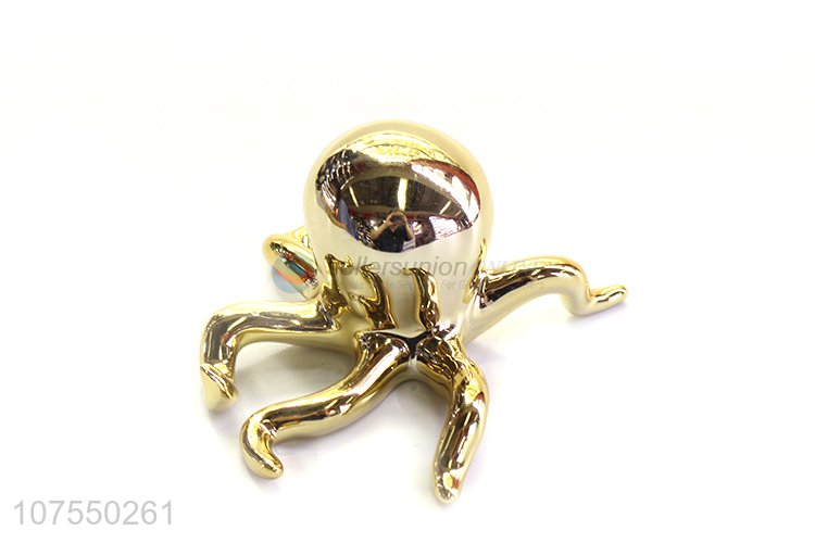 Factory Sale Ceramic Octopus Figurine Oanaments For Home Decoration