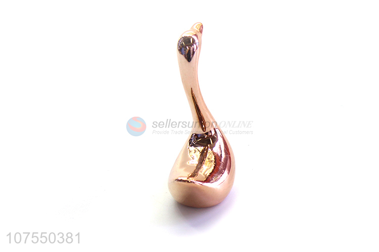 Unique Design Luxury Ceramic Swan Decoration Ornaments For Hotel Home