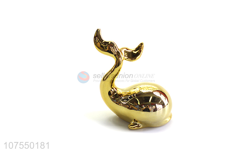 Good Quality Porcelain Crafts Dolphin Ceramic Ornaments For Decoration