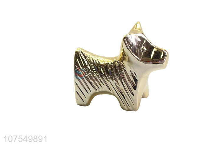 Cheap Price Exquisite Home Decoration Dog Shape Ceramic Ornaments