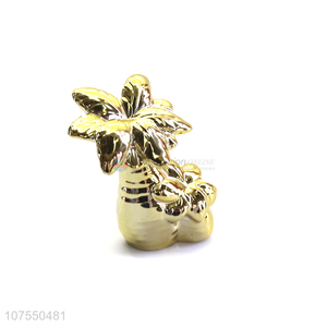 Hot Selling Ceramic Coconut Tree Figurines Home Decor Accessories