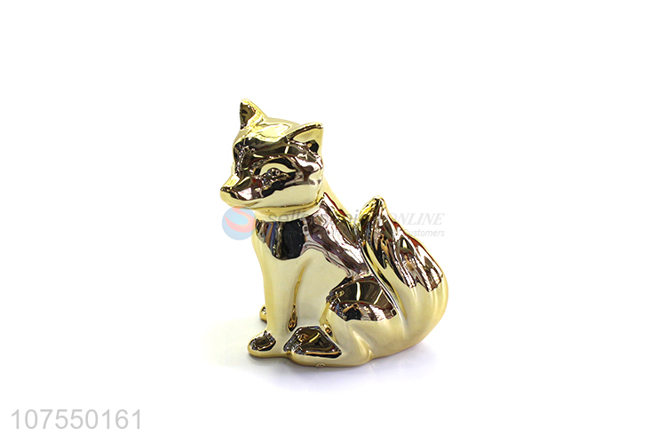 Cheap Price Dog Shape Figurine Ceramic Ornament Fashion Home Decoration