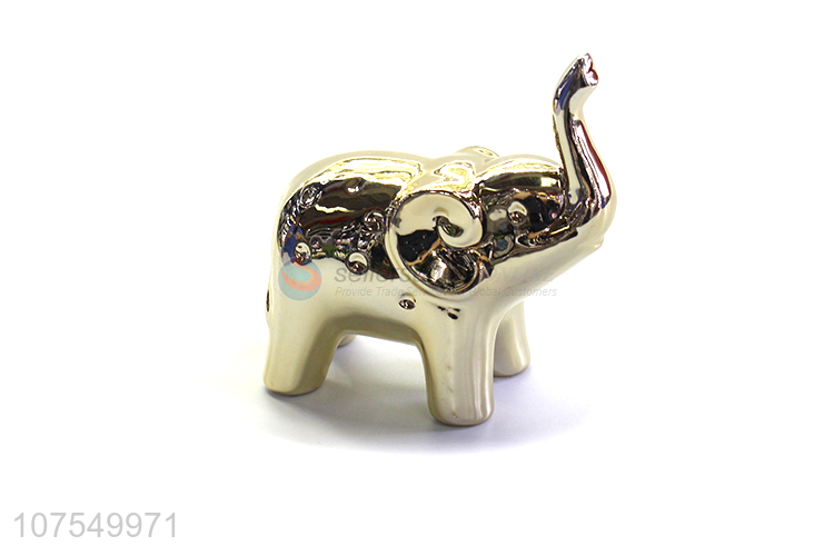 Best Sale Simulation Elephant Ceramic Ornaments For Home Decoration