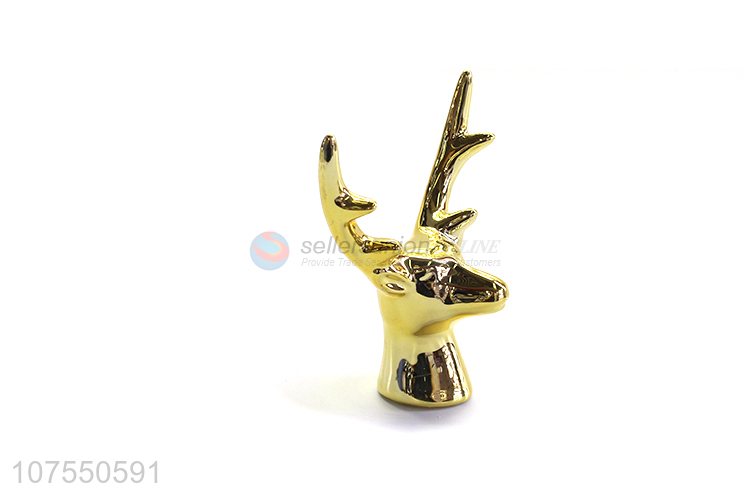 New Design Ceramic Deer Decoration Ornaments Porcelain Crafts For Home Decor