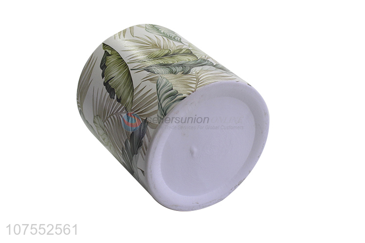 Factory Sell Home & Garden Ceramic Cylinder Flowerpot Flower Plant Pot