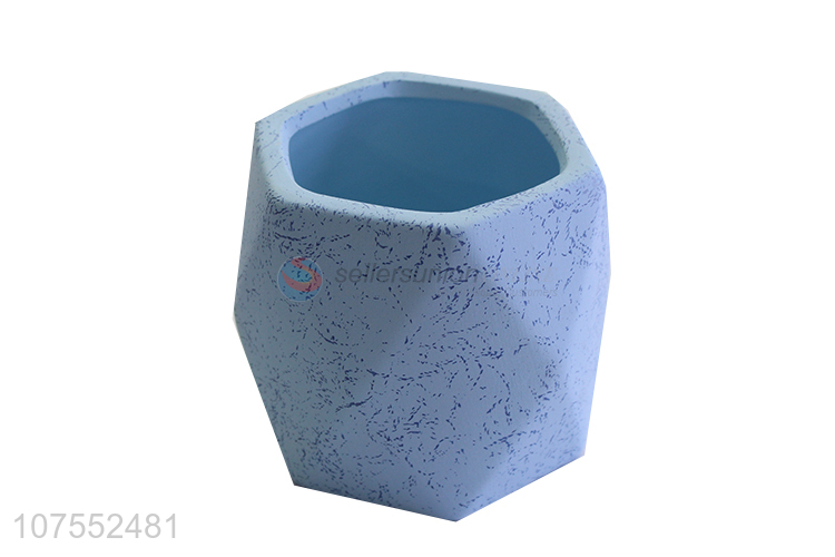 Fashion Simple Style Blue Ceramic Flowerpot For Home Decor