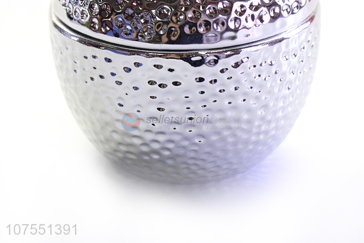 New Design Home Decoration Apple Ceramic Ornaments With Lid