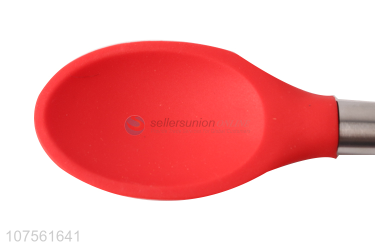 Good Quality Silicone Cooking Spoon Deep Salad Spoon