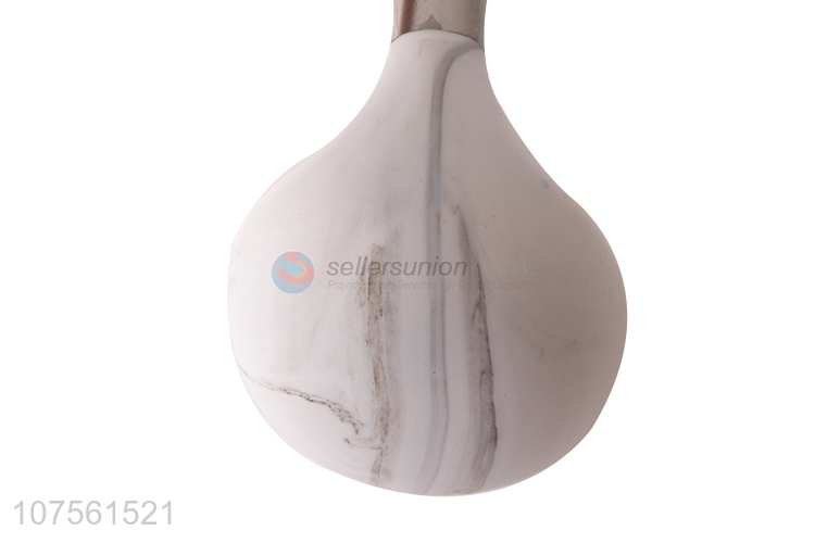 Good Sale Stainless Steel Handle Marbling Soup Ladle Cooking Spoon