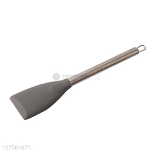 Custom Stainless Steel Handle Silicone Spatula Oblique Scraper