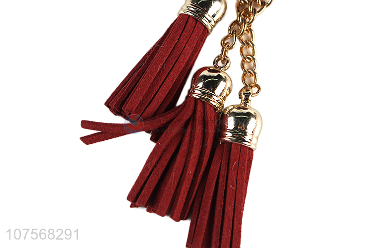 Best selling fashion tassel key chains plush key chain fur ball pendants