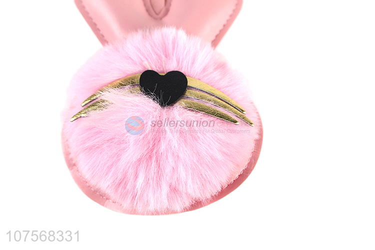 Hot products rabbit hair ball key chain faux fur ball bag pendants