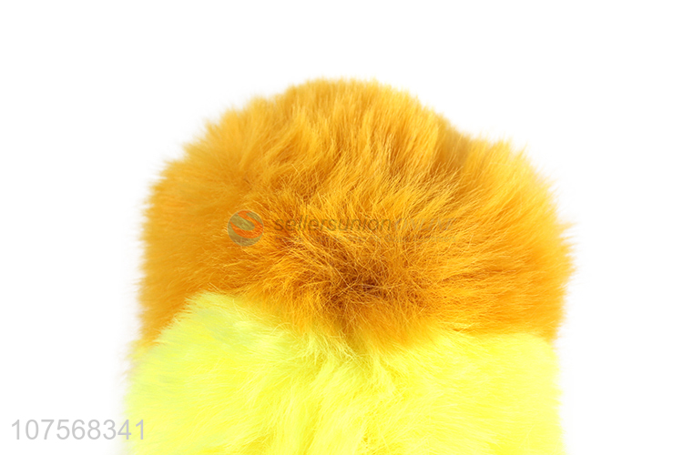 Latest arrival plush bag pendant pom pom key chain popsicle key chain