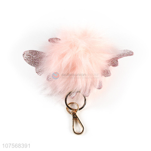 Good sale plush bag pendant pom pom key chain swing key chain