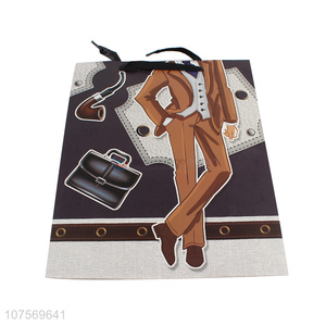 New products gentleman pattern paper gift bag paper souvenir bag