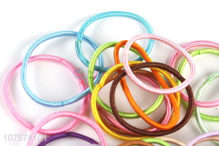 Factory Wholesale Elastic Hair Ring Colorful Hair Rope