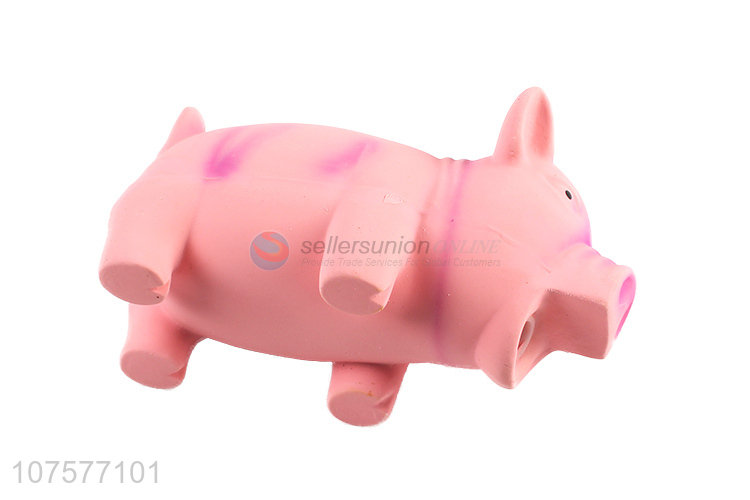 Hot Sale Simulation Pig Natural Latex Pet Toys Chew Toy