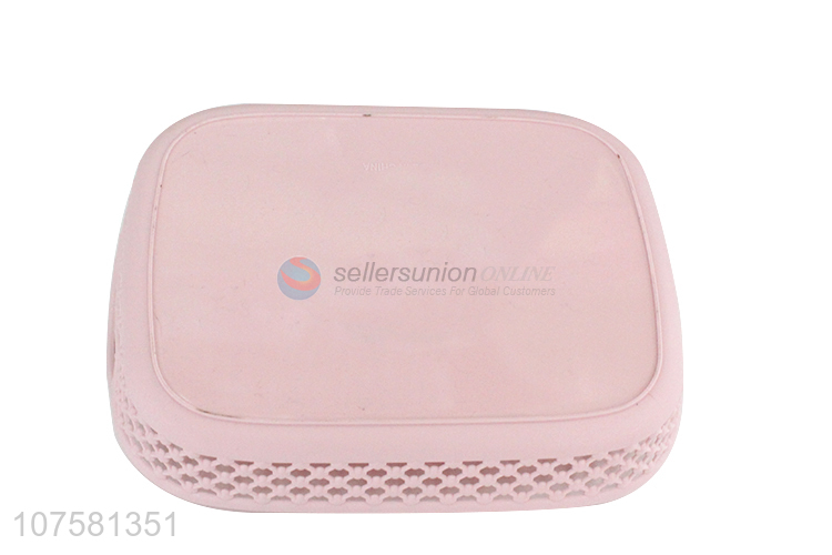 Popular Rectangle Plastic Storage Basket With Handle