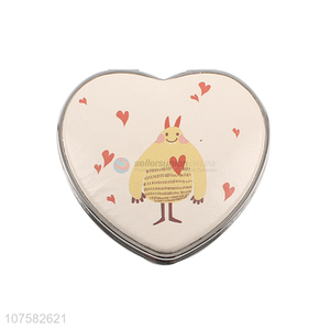 Fashion Heart Shape Makeup Mirror Foldable Pocket Mirror